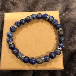 Beautiful Blue Lapis Lazuli Gemstone Bracelet